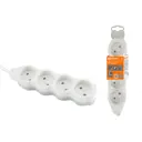 Удлинитель бытовой TDM Electric SQ1303-0189 4 розетки без заземления 2x0.75 мм 10 м цвет белый