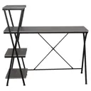 Стол на металлокаркасе Brabix Loft CD-004 120x53.5x111 см 3 полки цвет дуб антик
