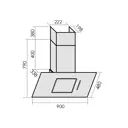 Вытяжка пристенная MBS CAMELLIA 190 WHITE