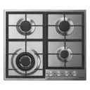 Газовая варочная панель Korting HG 665 CTX 58 см 4 конфорки цвет серебряный