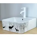 Смеситель для раковины Bronze De Luxe Scandi 1451W, латунь, цвет белый