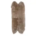 Шкура овечья четверная 105x185 см цвет бежевый