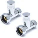 Вентиль прямой для полотенцесушителя Luxon гайка/гайка 1"х1/2" пара