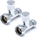 Вентиль прямой для полотенцесушителя Luxon гайка/гайка 3/4"x1" пара