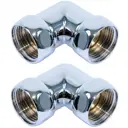 Соединение угловое для полотенцесушителя Luxon гайка/гайка 3/4"х3/4" пара