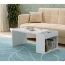 Стол журнальный Foodatlas Клик Мебель 95x40x95см Белый HPL-пластик 6918649