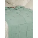 Плед Almaforhome КвадратыПок/мята, 215x140 см, трикотаж, цвет бирюзовый