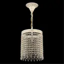 Светильник подвесной хрустальный Bohemia Ivele Crystal AL19201.20OLWMG.Drops 1 лампа 3 м² цвет белый