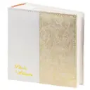 Фотоальбом Brauberg на 300 фото 10x15 см бокс белый+золото 391117
