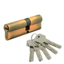 Цилиндр замка НОРА-М ЛЮКС II ЛП асимметричный - Старая медь - ЛП-80 (45-35)