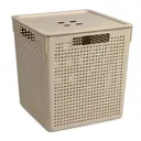 Корзина для хранения 29.4x29.4x30 см Violet Лофт полипропилен цвет светлый орех