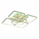 Люстра потолочная светодиодная EVOLED VALIA с пультом управления 20 м² нейтральный белый свет цвет серебристый