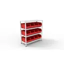Стеллаж с контейнерами Ironmebel 100x40x100 см металл серый M-СТЯ101040 2