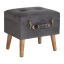 Пуф ГЛАСАР 31x35x41 см цвет серый