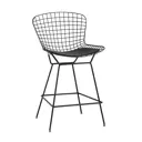 Стул барный 53x94x68 см Стул Груп Bertoia экокожа черный