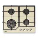 Газовая варочная панель Akpo PGA 604 FGC 60 см 4 конфорки цвет бежевый