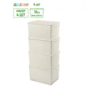 Корзина Violet 811486_4 24.50x33.50x35.50 см полипропилен цвет слоновая кость 4 шт