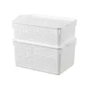 Корзина Violet 811672+2 19.50x15.50x30.50 см полипропилен цвет белый 2 шт