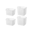 Корзина Violet 811684+4 14.50x18.50x21 см полипропилен цвет белый 4 шт
