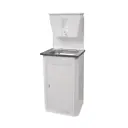 Дачный умывальник ЛИДЕР 10035 бак 17 л мойка нержавеющая сталь цвет белый