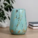 Ваза настольная Simaland "Амалия" диаметр горлышка 10см, 14x20 см, голубой