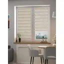 Рулонная штора день/ночь Fixline amigo 160x60 см цвет бежевый