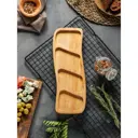 Менажница прямоугольная Доляна 30×12×1.8 см 4 секции береза