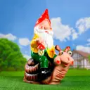 Садовая фигура Хорошие сувениры Гном на улитке 71x34x41см