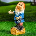 Садовая фигура Хорошие сувениры Гномик с лопатой малый 15x12x30см