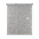 Миниролло ПраймДекор "Геометрия" серебристо-серый 83x170