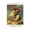 Постер Жак Луи Давид - Бонапарт на перевале Сен-Бернар 60x90 см в раме