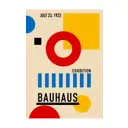 Постер Баухаус - Выставочный плакат 1923 года 60x90 см в раме