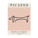 Постер Пабло Пикассо - Собака 40x50 см в раме