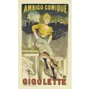 Постер Афиша - Gigolette 50x70 см в раме