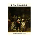 Постер на холсте Рембрандт - Ночной дозор 90x120 см в подарочном тубусе без рамы