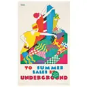 Постер на холсте Метро – Летние распродажи 50x70 см в подарочном тубусе без рамы