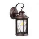 Светильник настенный уличный ODEON LIGHT 4961_1W NATURE 60 Вт IP44 цвет коричневый