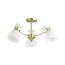Люстра потолочная LUMION 4535/3C COMFI 3 лампы 9 м² цвет золотой