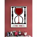 Плакат Просто Постер Винные часы 60x90 в раме