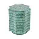 Столик Гласар с отделкой раковинами устриц из филиппинской провинции Capiz 44x44x50см