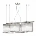 Люстра подвесная ST LUCE SL1627.103.06 Velletri 6 ламп 12 м² цвет серебряный