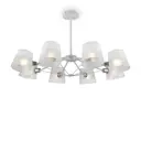 Люстра на штанге FREYA Modern FR5108PL-08CH 8 ламп 22 м² цвет хром