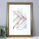 Рамка Gallery 7786694, 29x42 см, пластик, цвет золотистый, пластиковый экран