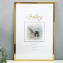 Рамка Gallery 6893993, 40x60 см, пластик, цвет золотистый, пластиковый экран