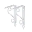 Кронштейн для полки Larvij Мадрид 11x2.1 см нагрузка до 16 кг цвет белый