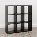 Стеллаж Клик мебель 106x106x33 см ЛДСП цвет черный нагрузка на полку до 6 кг