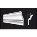 Плинтус потолочный дюропласт ударопрочный под покраску Decor-Dizayn DD22 белый 2.9x4.2x200 см