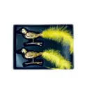 Елочное украшение Магия Праздника MAG1917 набор 2 шт птички 2.5x17 см