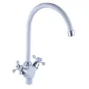 Двухвентильный смеситель Cron цвет белый CN4308-8