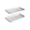 Сушилка для посуды с двумя поддонами Эника 80 см 2 яруса цвет хром